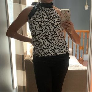 Heartsoul white and black blouse